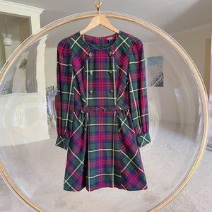 ELAND plaid cotton dress
